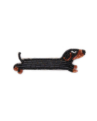 Avery Dachshund Beaded Brooch