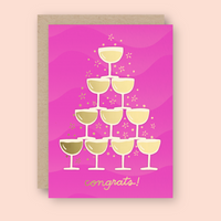 Congrats Champagne Card