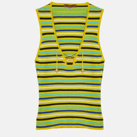 Knitted Top in Lime Stripe