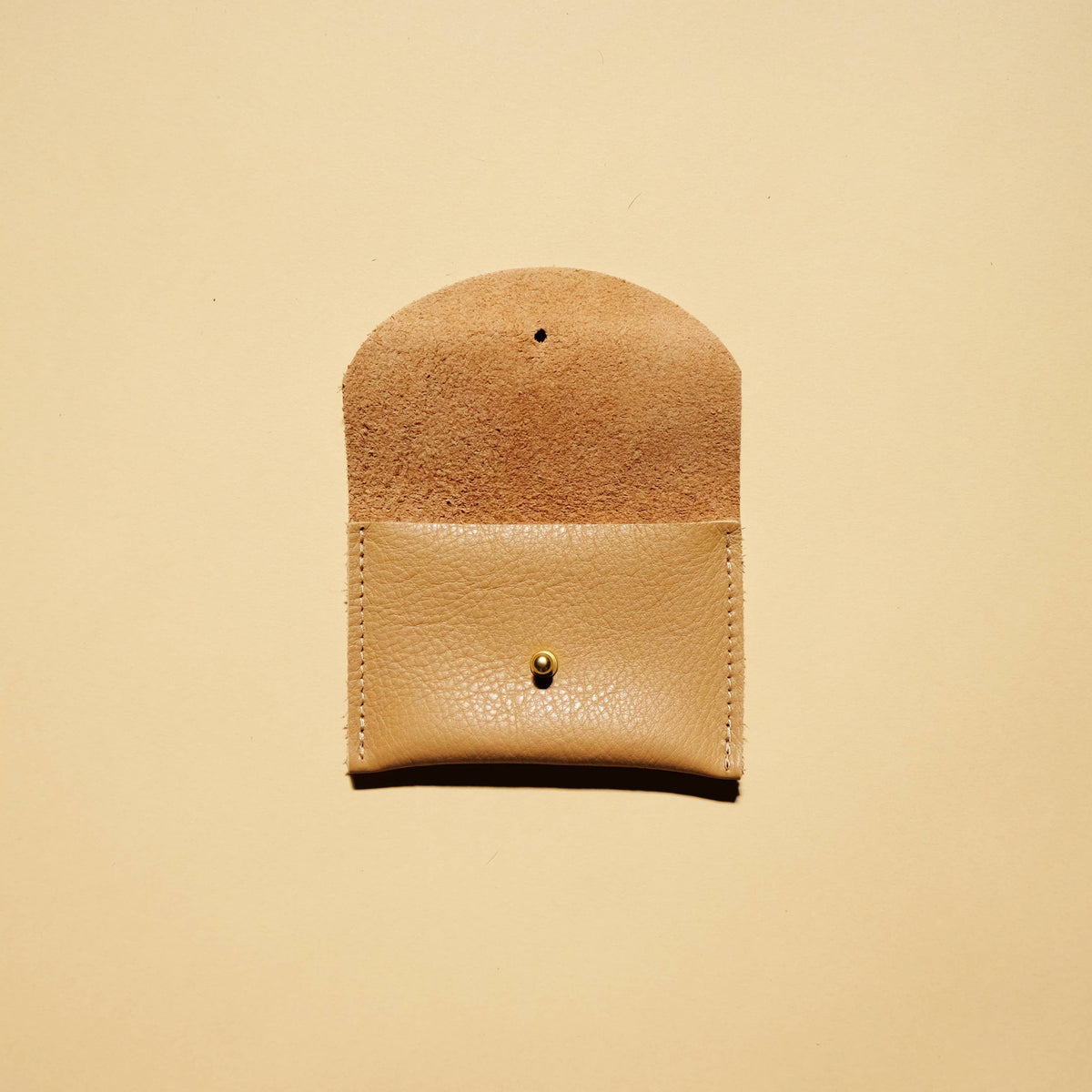 Cardholder in Tan Leather