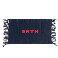 Recycled Bath Mat in Navy Blue