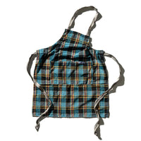 Recycled Cotton Blue Check Apron