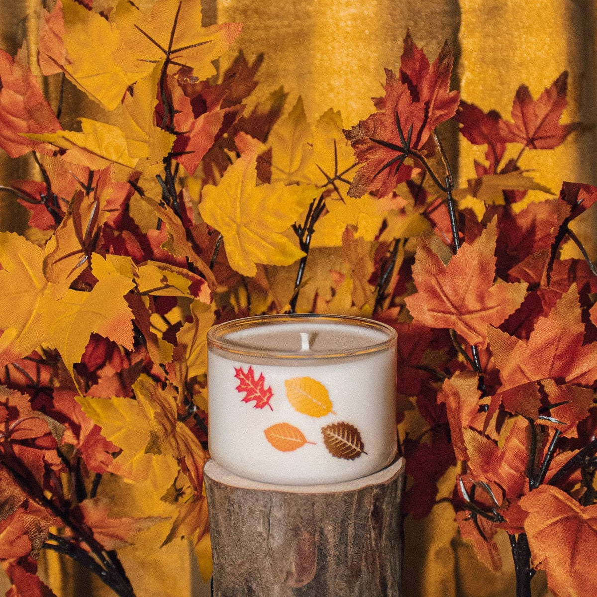 Leaves Candle
