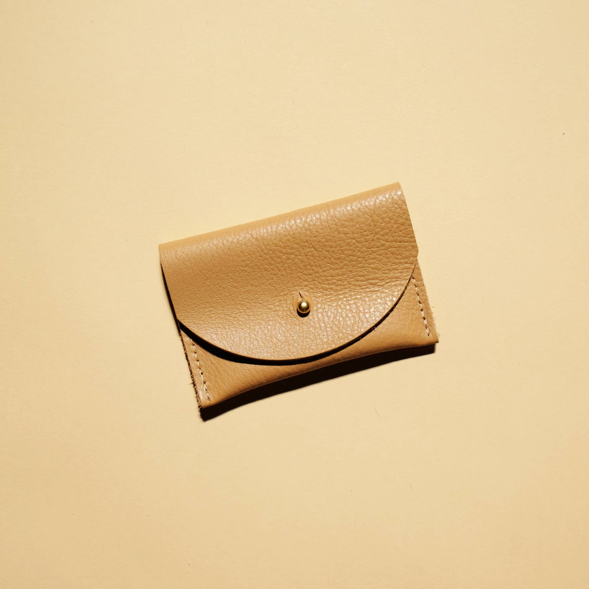 Cardholder in Tan Leather