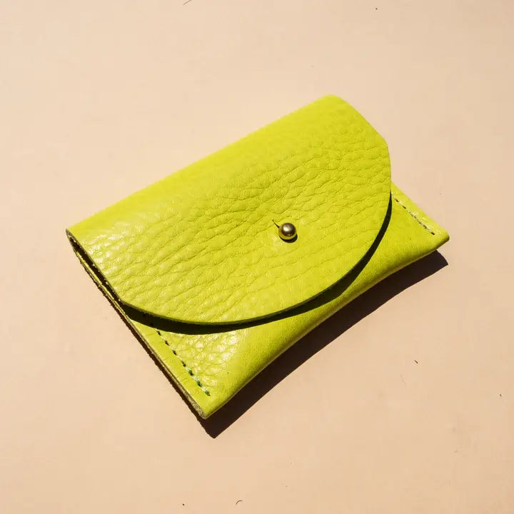 Cardholder in Chartreuse
