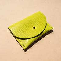 Cardholder in Chartreuse
