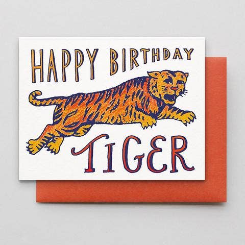 Birthday Tiger Card