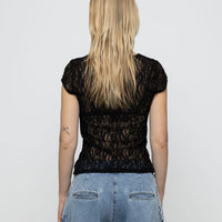 Sheer Baby Tee in Lace