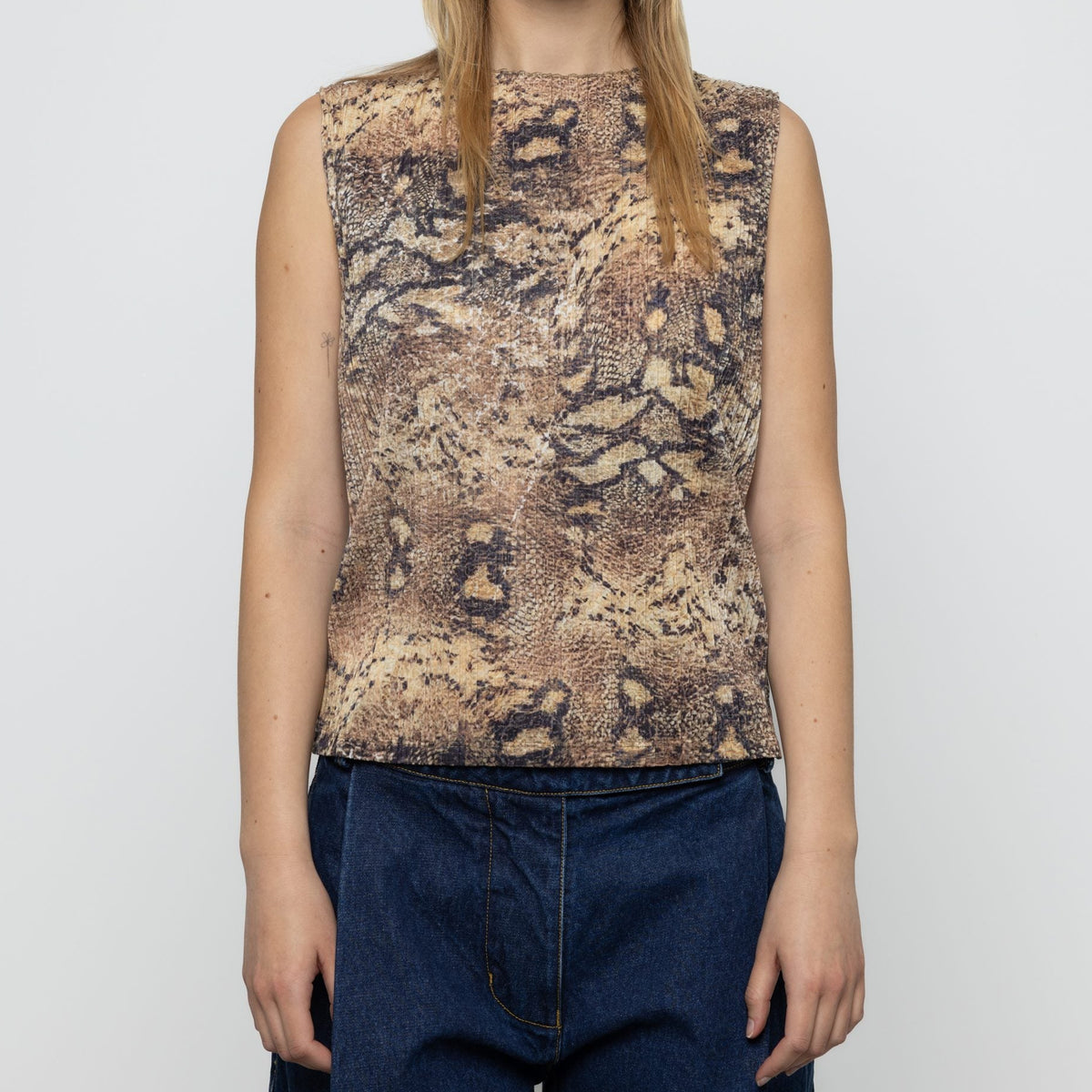 Pleated Snake Top