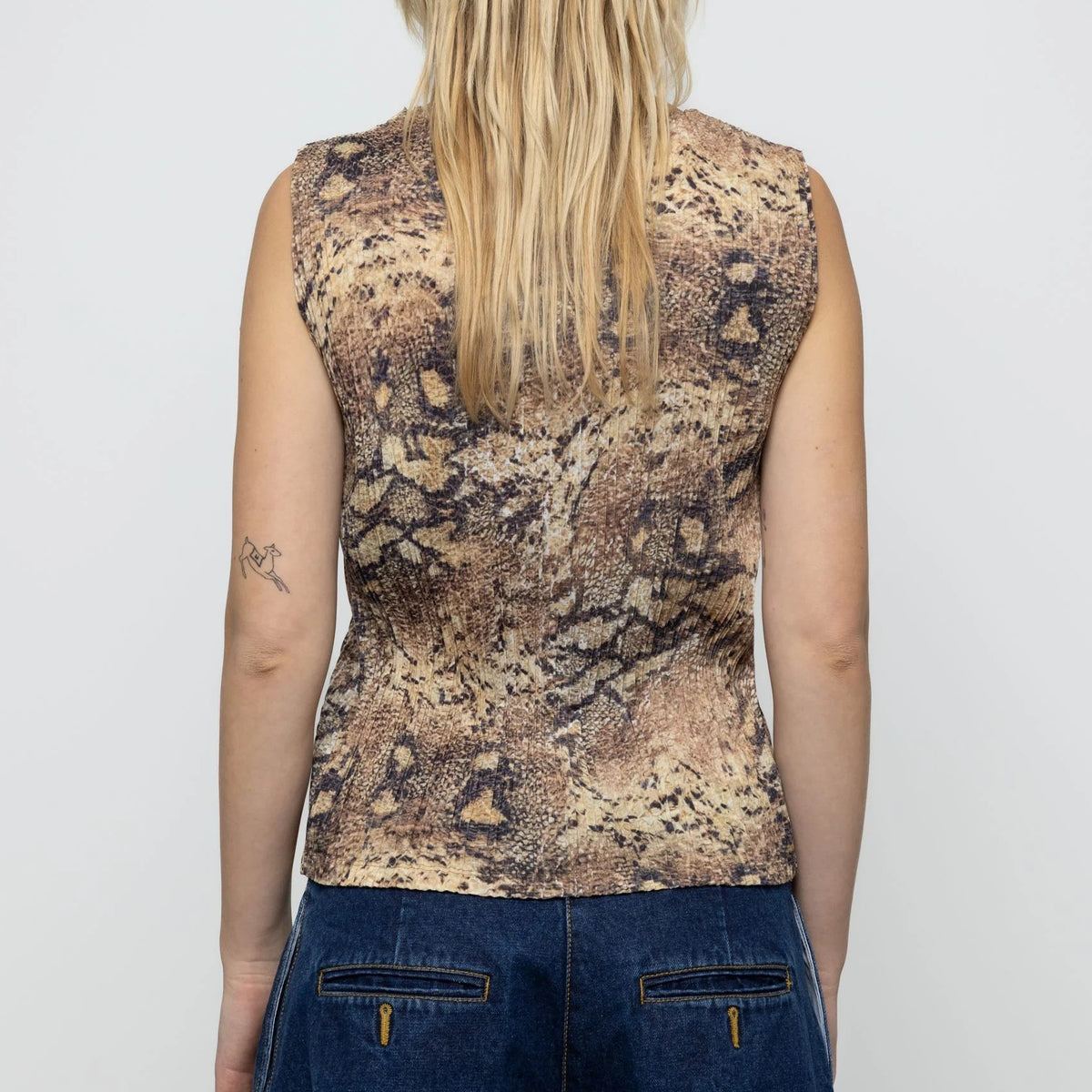 Pleated Snake Top