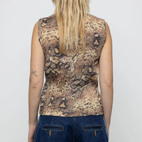 Pleated Snake Top