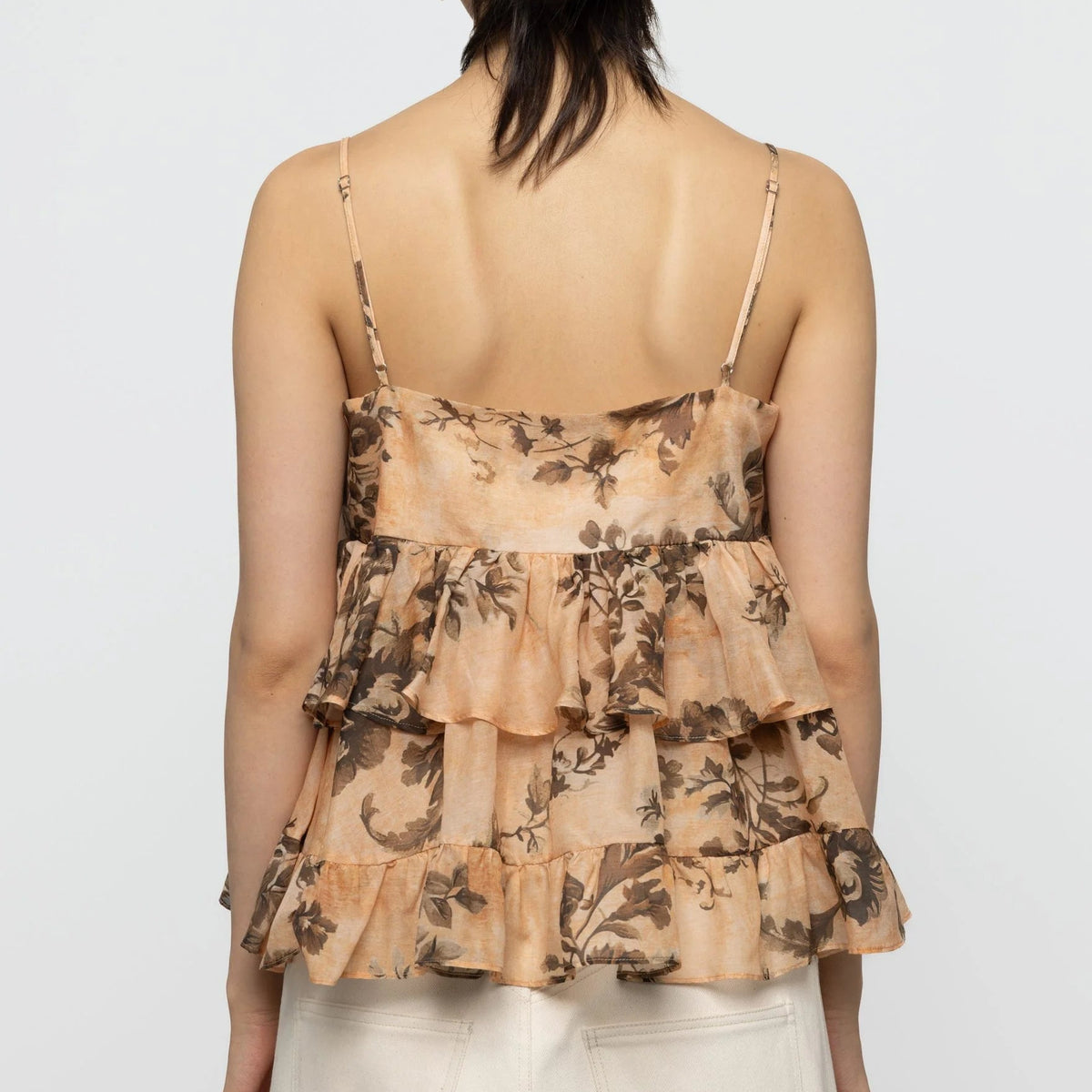 Babydoll Poplin Top in Floral