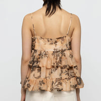 Babydoll Poplin Top in Floral