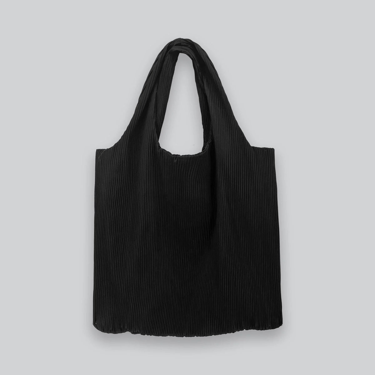 Pleated Shoulder Bag in Black