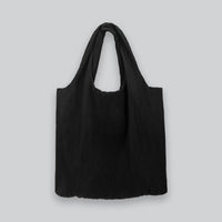 Pleated Shoulder Bag in Black