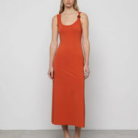 Maxi Dress with Bead Trim
