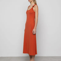 Maxi Dress with Bead Trim