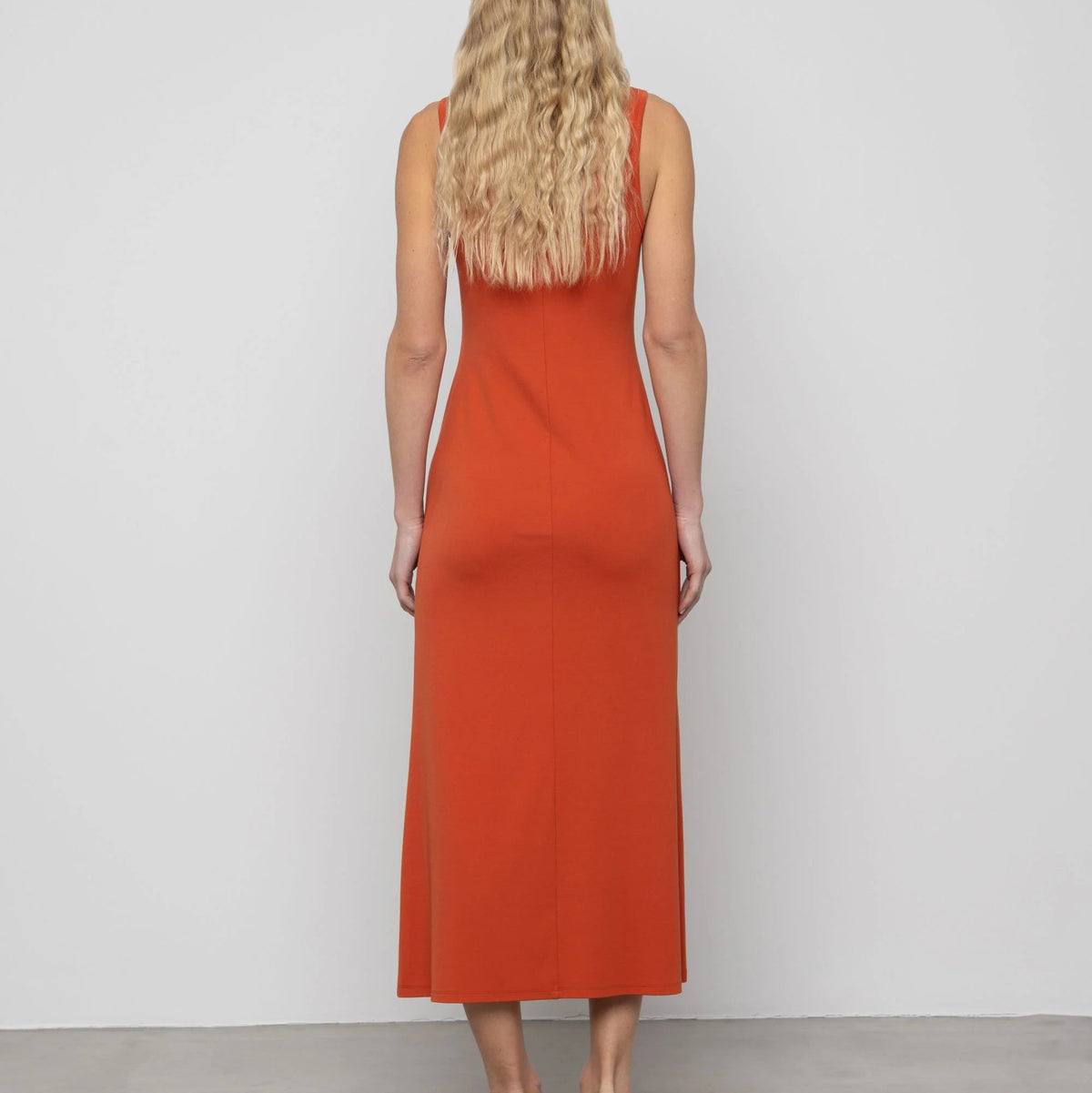 Maxi Dress with Bead Trim