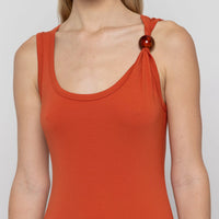 Maxi Dress with Bead Trim