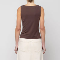 Asymmetric Bead Trim Top