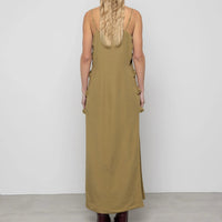 Linen Maxi Dress with Knots