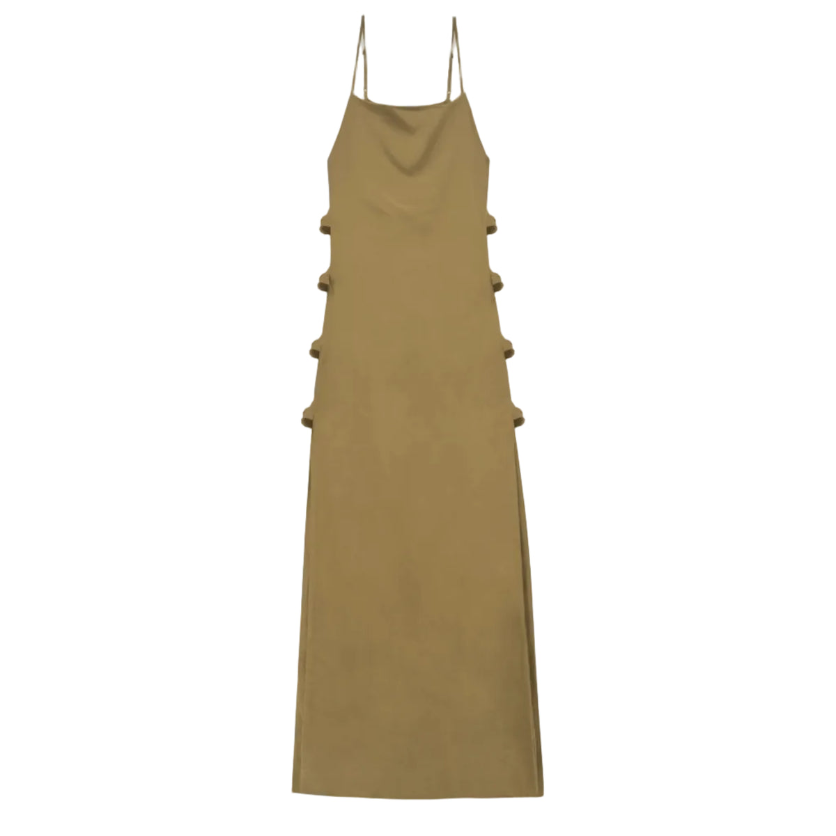 Linen Maxi Dress with Knots