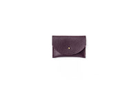 Cardholder in Plum Leather