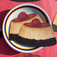 Chocolate Flan Note Card