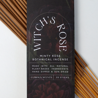Witch's Rose Minty Rose Botanical Incense Sticks