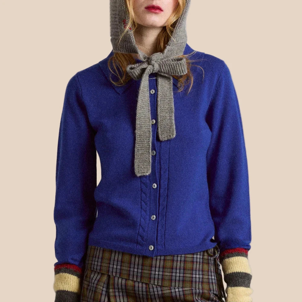 Voula Cardigan in Blue