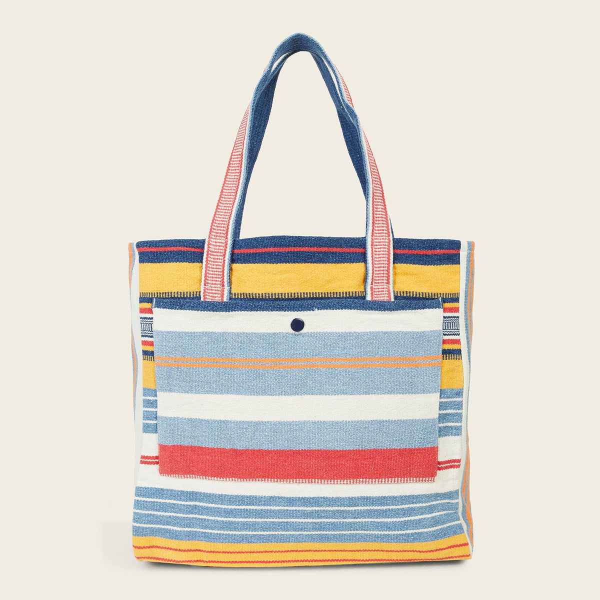 Mat Weave Open-Top Bag