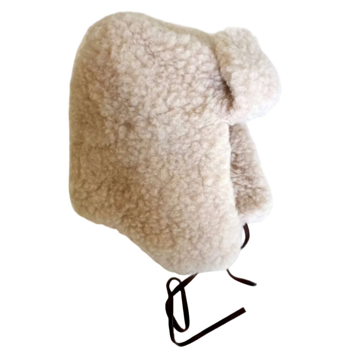 Sheep Wool Ushanka Pilot Hat