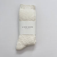 Cottage Socks White Linen