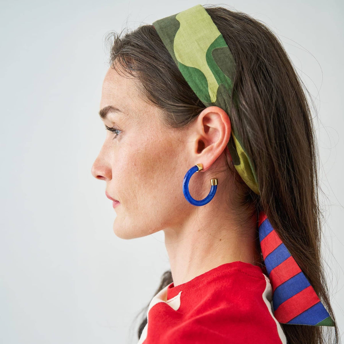 Winona Resin Hoop Earrings