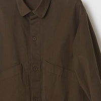 Pocket Panel Shirt Jacket in Deep Olive