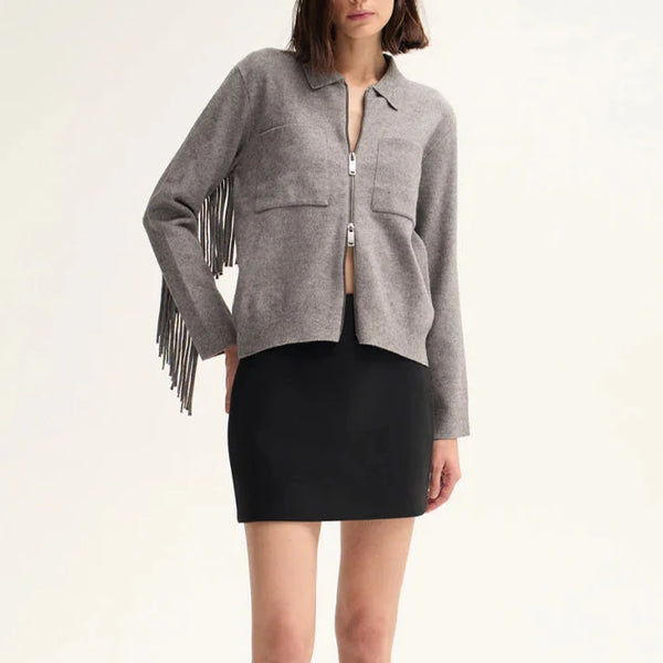 Fringed Grey Jacket