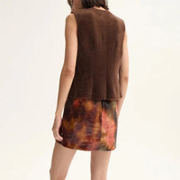 Brown Knitted Vest