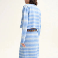 Striped Cardigan in Blue