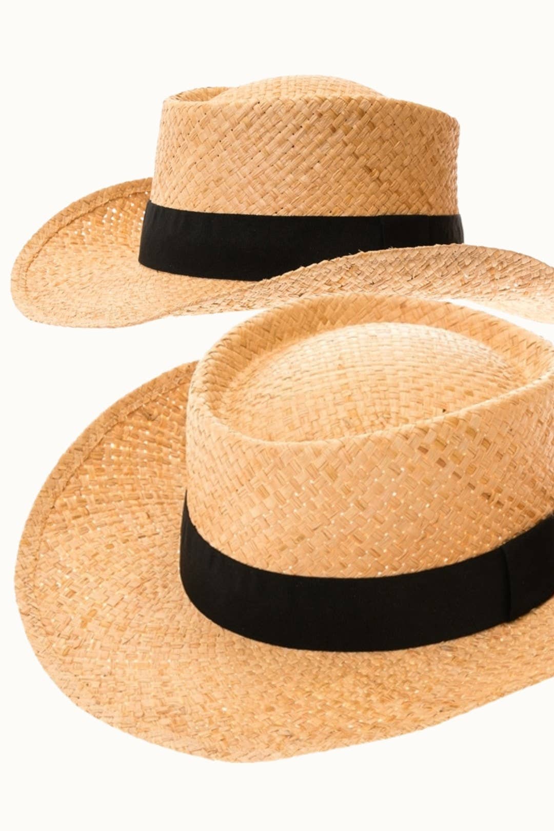 Raffia Western Gambler Hat