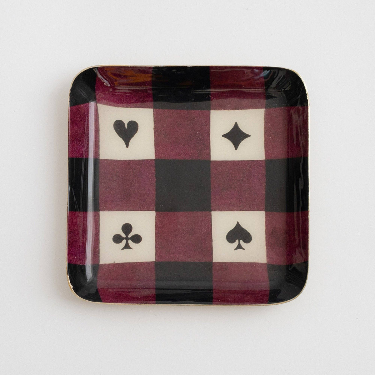 Small Square Enamel Tray - House of Suits