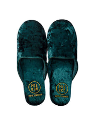 Velvet Slipper in Green