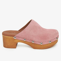 Isabel Clog in Pink Leather