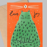 Kitty Tree Christmas Card