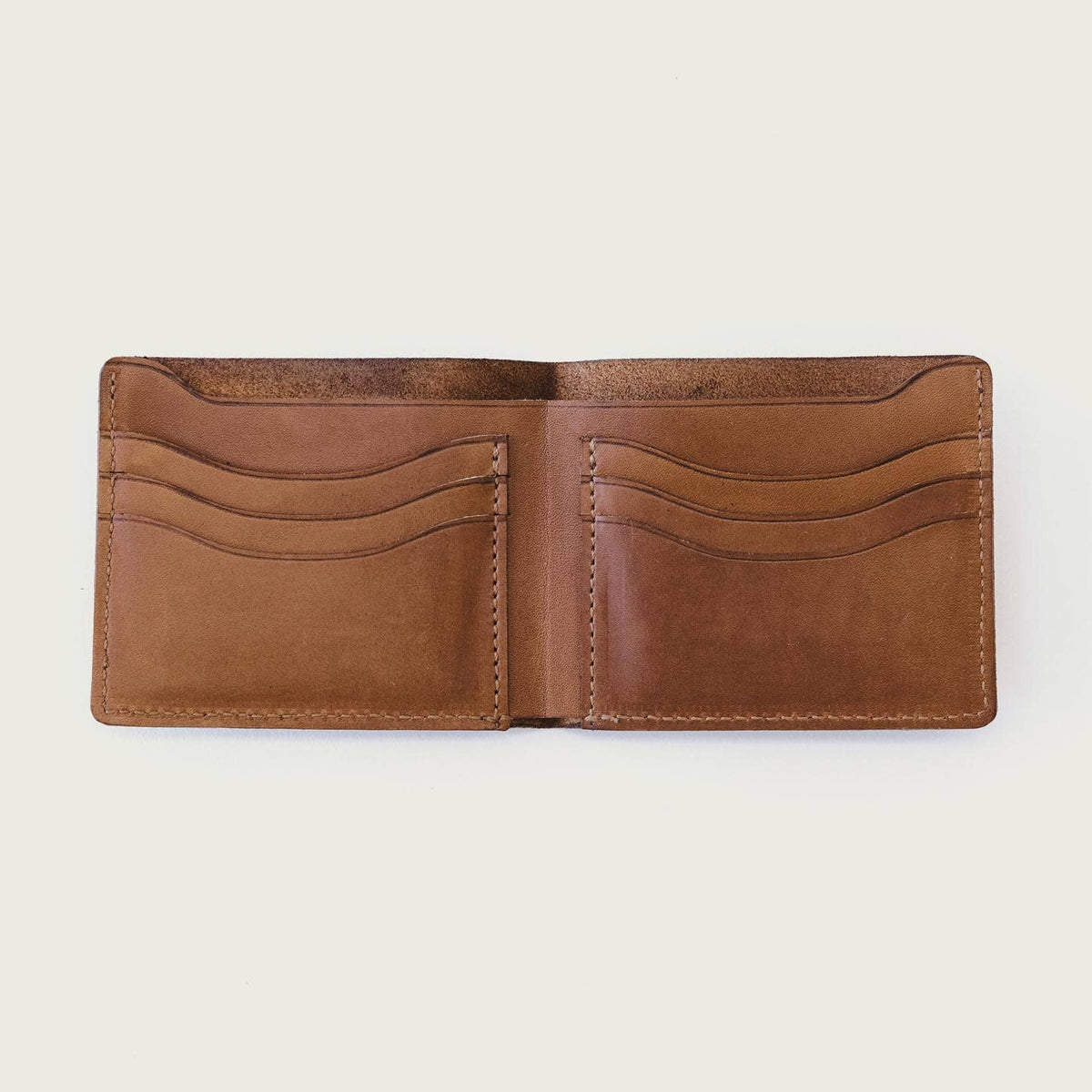 Leather Bifold Wallet in Tan