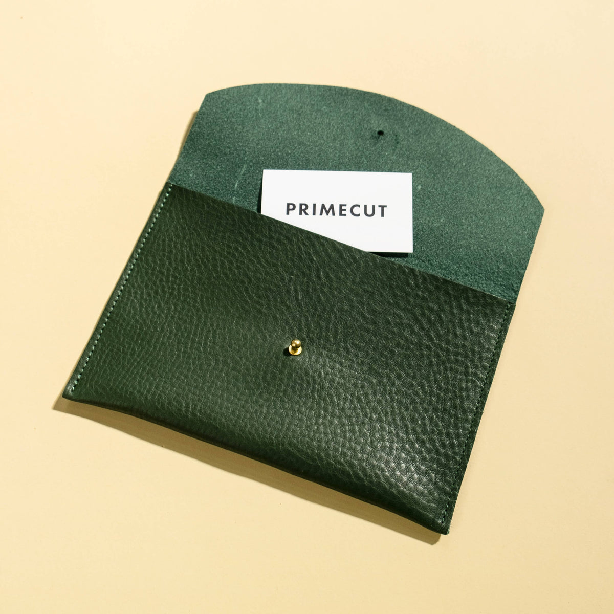 Envelope Pouch in Kelp Leather