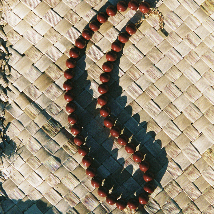 Lou Necklace in Cherry