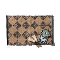 Tile Patterned Jute Mat
