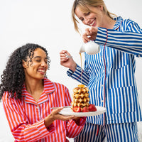 Bonnie Pajama Set in Blue & White