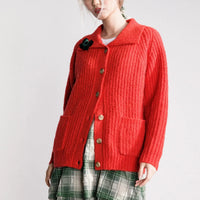 Martin Cardigan in Red