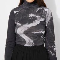 Tallada Shirt in Mountain Print